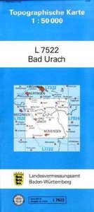 Topographische Karte Baden-Württemberg, Zivilmilitärische Ausgabe - Bad Urach