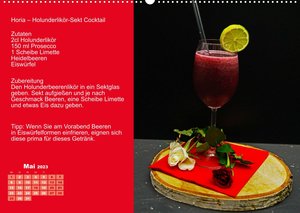 Faszination rote Cocktails (Wandkalender 2023 DIN A2 quer)