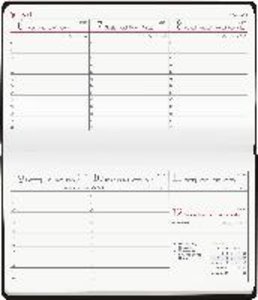 Quertimer Touch schwarz 2023 - Taschenkalender 15,6x9 cm - seperates Adressheft - Weekly - 128 Seiten - Quer-Planer - Alpha Edition