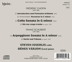 Cello Sonate (Chopin); Arpeggione (Schubert), 1 Audio-CD