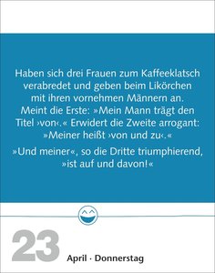 Beste Witze Tagesabreißkalender 2026