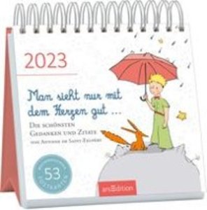 Postkartenkalender Man sieht nur mit dem Herzen gut ... 2023