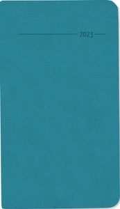 Taschenkalender Tucson türkis 2023 - Büro-Kalender 9x15,6 cm - 1 Woche 2 Seiten - 128 Seiten - mit weichem Tucson-Einband - Alpha Edition