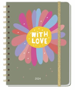 Love Spiral-Kalenderbuch A5 2024