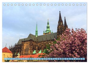 Der Hradschin von Prag (Tischkalender 2024 DIN A5 quer), CALVENDO Monatskalender