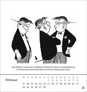 Loriot Postkartenkalender 2026
