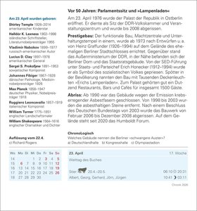 Chronik Tagesabreißkalender 2026 - Kulturkalender - Personen, Ereignisse, Schauplätze