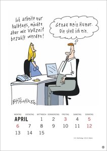 Peter Butschkow: Cartoon-Kracher Halbmonatskalender 2026