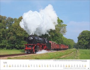 Feurige Dampfloks Posterkalender 2026
