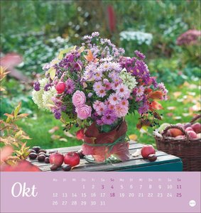 Herzliche Blumengrüße Postkartenkalender 2026