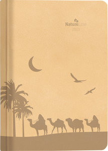 Buchkalender Nature Line Sand 2023 - Taschen-Kalender A5 - 1 Tag 1 Seite - 416 Seiten - Umwelt-Kalender - mit Hardcover - Alpha Edition