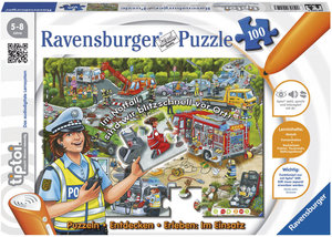 Ravensburger 00554 - tiptoi®, Puzzeln, Entdecken, Erleben: Im Einsatz, 100 Teile