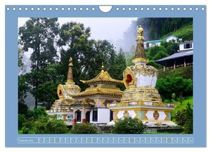 Stupas - Architektur des Himalayas (Wandkalender 2024 DIN A4 quer), CALVENDO Monatskalender