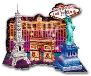 LED Diorama Puzzle Motiv: Welcome to Las Vegas 43 Teile