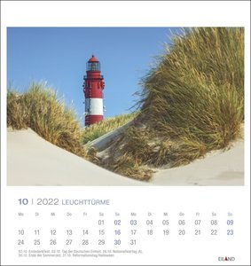 Leuchttürme Postkartenkalender 2022