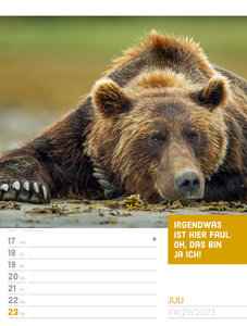 Tierisch! Sprüchekalender - Wochenplaner Kalender 2023