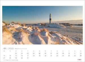 Sylt Panorama Postkartenkalender 2025