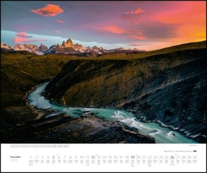 Berge im Licht 2023 – Wandkalender 60,0 x 50,0 cm – Spiralbindung