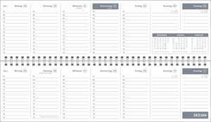 times&more Grün Wochenquerplaner 2026