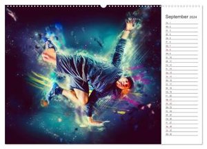 Break Dance (Wandkalender 2024 DIN A2 quer), CALVENDO Monatskalender