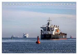 Maritime Impressionen Warnemünde (Tischkalender 2024 DIN A5 quer), CALVENDO Monatskalender