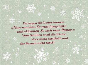 Weihnachten kommt immer so plötzlich!