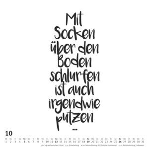 Sprüche im Quadrat 2025 – Typo-Kalender von FUNI SMART ART – Funny Quotes – Quadrat-Format 23 x 23 cm – 12 Monatsblätter mit typografisch