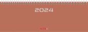 Wochenkalender, Tischkalender, 2024, Modell 772, Karton-Einband, coral