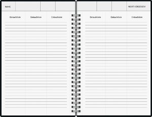 Familienplaner, Buchkalender, Familienplaner, 2024, Waschbär, Buchgröße 15 x 23 cm, Hardcover
