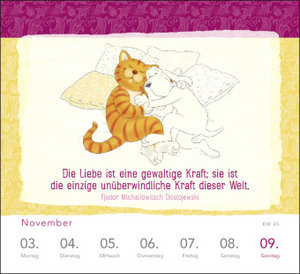 Wochenkalender 2025: Om-Katze: In der Ruhe liegt die Kraft