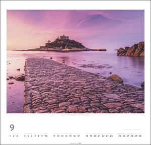 Cornwall Kalender 2023. Stimmungsvolle Fotos bekannter Künstler. Kalender Landschaften 2023: Malerische Dörfer und wilde Küsten in einem großen Wandkalender.