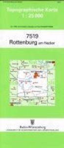 Topographische Karte Baden-Württemberg Rottenburg am Neckar