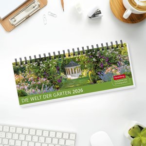 Die Welt der Gärten Premium-Tischplaner 2026 - Wochenkalender mit 53 Fotografien
