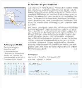 Reise Kalender 2022