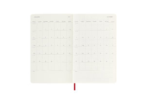 Moleskine 12 Monate Wochen Notizkalender 2023, Large/A5, Scharlachrot