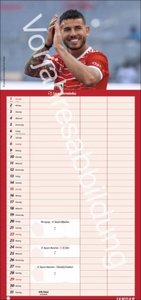 FC Bayern München Fanplaner. Wandkalender für Fans von Bayern München. Planer 2024 mit drei Spalten. Kalender 2024 zum Eintragen von Terminen. 16 x 34,7 cm.