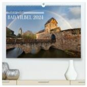 In und um BAD VILBEL (hochwertiger Premium Wandkalender 2024 DIN A2 quer), Kunstdruck in Hochglanz