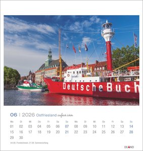 Ostfriesland Postkartenkalender 2026