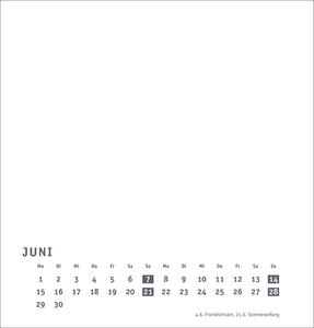 Premium-Bastelkalender weiß mittel 2026