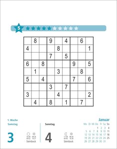 Stefan Heine Sudoku mittel Tagesabreißkalender 2026