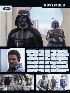 Star Wars Broschur XL 2023. Praktisch und ein absoluter Hingucker: Terminplaner 2023 groß mit den besten Szenen aus Star Wars. Viel Platz für Termine in einem Kalender für Star Wars Fans.