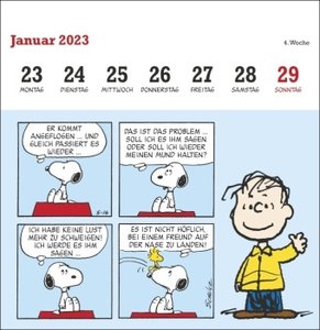 Peanuts Premium-Postkartenkalender 2023. Kultiger Tischkalender mit 52 Postkarten von Snoopy, Charlie Brown und co. Postkarten-Kalender zum Aufstellen oder Aufhängen