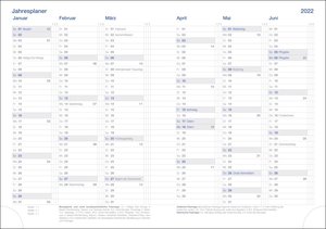 Tages-Cheftimer A5, schwarz Kalender 2022