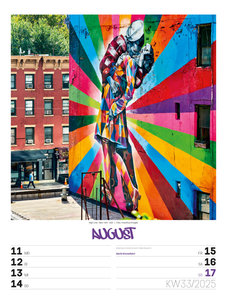 Street Art - Graffiti - Wochenplaner Kalender 2025