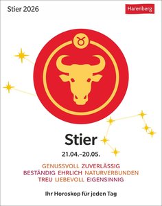 Stier Sternzeichenkalender 2026