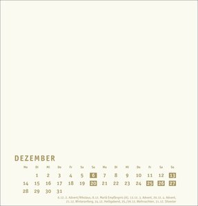 Premium-Bastelkalender gold mittel 2026