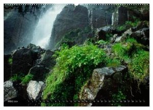 Wasserfälle der Welt 2024 (Wandkalender 2024 DIN A2 quer), CALVENDO Monatskalender