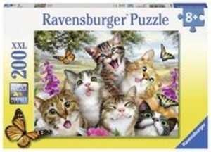 Lustige Katzen  Puzzle 200 Teile XXL
