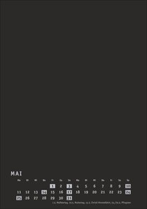 Premium-Bastelkalender schwarz A4 2026