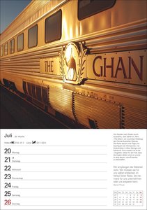 Eisenbahnen Wochenplaner 2026